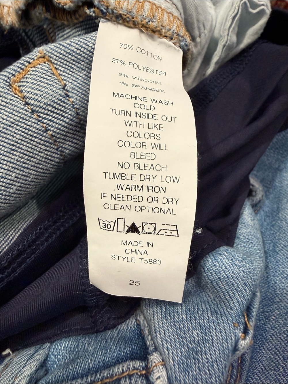 Pinkblush Light Blue Straight Leg Maternity Jeans - Picture 6 of 6